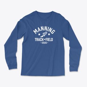 Manning Junior High School Track and Field Light Soft Long Sleeve T-Shirt