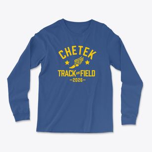 Chetek Middle School Track and Field Light Soft Long Sleeve T-Shirt