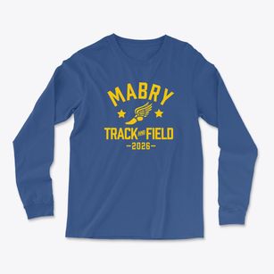 Mabry Middle School Track and Field Light Soft Long Sleeve T-Shirt