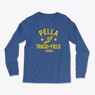 Pella Middle School Track and Field Light Soft Long Sleeve T-Shirt