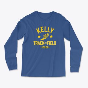 Kelly Junior High School Track and Field Light Soft Long Sleeve T-Shirt