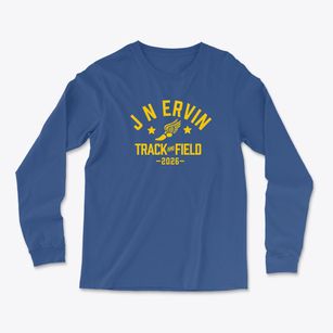 J N Ervin Elementary School Track and Field Light Soft Long Sleeve T-Shirt