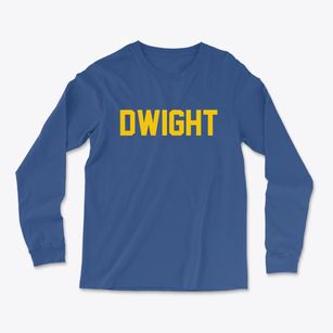 Dwight Nebraska Classic Block Light Soft Long Sleeve T-Shirt