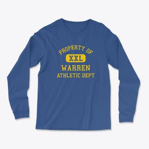 Warren Rhode Island Athletic Dept Light Soft Long Sleeve T-Shirt