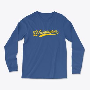 Washington New Jersey Vintage Team Light Soft Long Sleeve T-Shirt