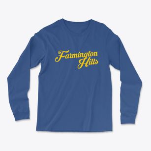 Farmington Hills Michigan Vintage Team Light Soft Long Sleeve T-Shirt