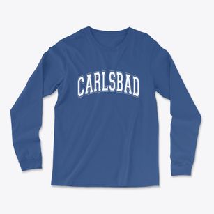 Carlsbad California Varsity Light Soft Long Sleeve T-Shirt