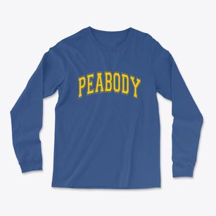 Peabody Massachusetts Varsity Light Soft Long Sleeve T-Shirt