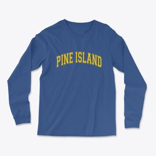 Pine Island Texas Varsity Light Soft Long Sleeve T-Shirt