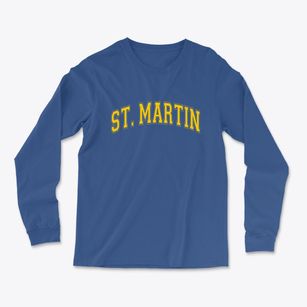 St. Martin Mississippi Varsity Light Soft Long Sleeve T-Shirt