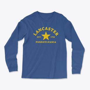 Lancaster Pennsylvania Star Light Soft Long Sleeve T-Shirt