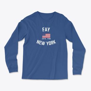 Fay New York Patriot Light Soft Long Sleeve T-Shirt