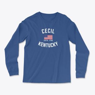 Cecil Kentucky Patriot Light Soft Long Sleeve T-Shirt