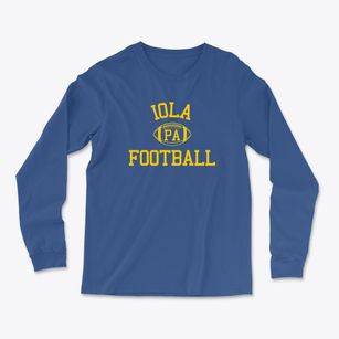 Iola Pennsylvania Football Light Soft Long Sleeve T-Shirt