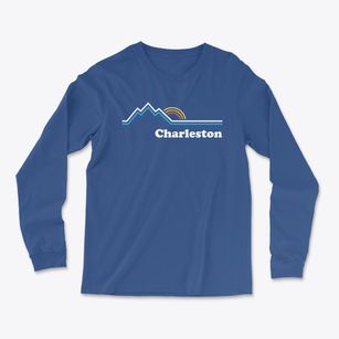 Charleston West Virginia Mountain View Light Soft Long Sleeve T-Shirt