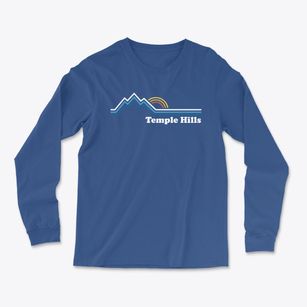 Temple Hills Maryland Mountain View Light Soft Long Sleeve T-Shirt