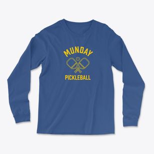 Munday West Virginia Pickleball Light Soft Long Sleeve T-Shirt