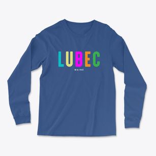 Lubec Maine Color Pop Light Soft Long Sleeve T-Shirt