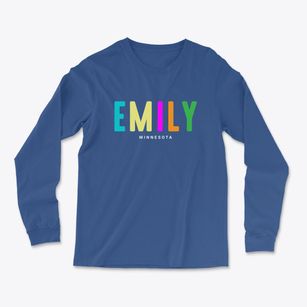 Emily Minnesota Color Pop Light Soft Long Sleeve T-Shirt