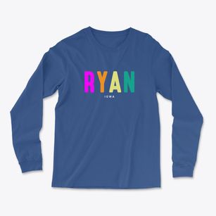 Ryan Iowa Color Pop Light Soft Long Sleeve T-Shirt