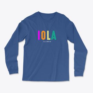 Iola Illinois Color Pop Light Soft Long Sleeve T-Shirt
