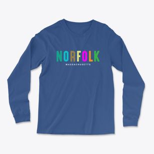 Norfolk Massachusetts Color Pop Light Soft Long Sleeve T-Shirt