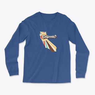  California Retro Art Light Soft Long Sleeve T-Shirt