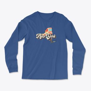  New York Retro Art Light Soft Long Sleeve T-Shirt