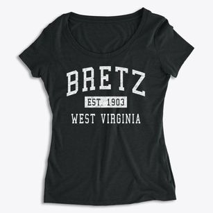 Bretz West Virginia Classic Established Women's Premium Scoop Neck