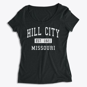 Hill City Missouri Classic Established Women's Premium Scoop Neck