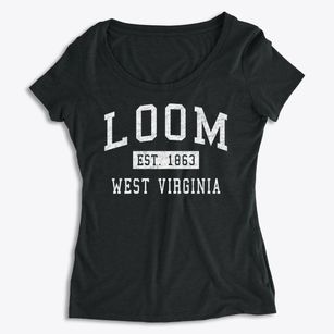 Loom West Virginia Classic Established Women's Premium Scoop Neck