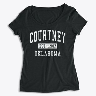 Courtney Oklahoma Classic Established Women's Premium Scoop Neck