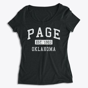 Page Oklahoma Classic Established Women's Premium Scoop Neck