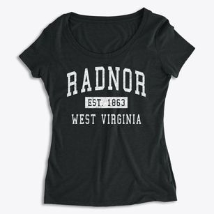 Radnor West Virginia Classic Established Women's Premium Scoop Neck