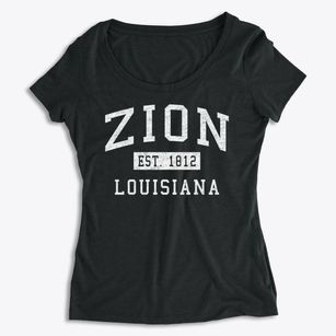 Zion Louisiana Classic Established Women's Premium Scoop Neck