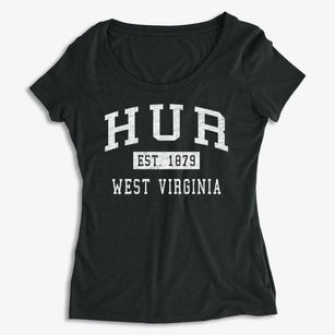 Hur West Virginia Classic Established Women's Premium Scoop Neck