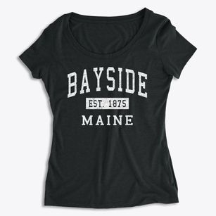Bayside Maine Classic Established Women's Premium Scoop Neck