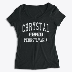 Chrystal Pennsylvania Classic Established Women's Premium Scoop Neck