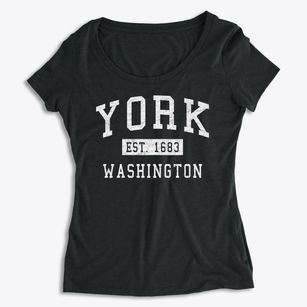 York Washington Classic Established Women's Premium Scoop Neck