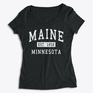 Maine Minnesota Classic Established Women's Premium Scoop Neck