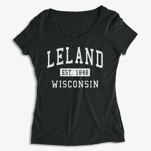 Leland Wisconsin Classic Established Women's Premium Scoop Neck