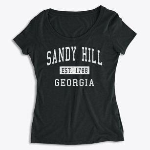 Sandy Hill Georgia Classic Established Women's Premium Scoop Neck