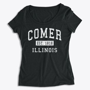 Comer Illinois Classic Established Women's Premium Scoop Neck