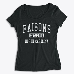 Faisons North Carolina Classic Established Women's Premium Scoop Neck