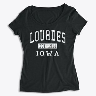 Lourdes Iowa Classic Established Women's Premium Scoop Neck