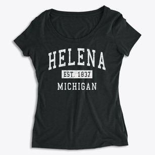 Helena Michigan Classic Established Women's Premium Scoop Neck