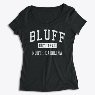Bluff North Carolina Classic Established Women's Premium Scoop Neck