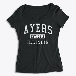 Ayers Illinois Classic Established Women's Premium Scoop Neck