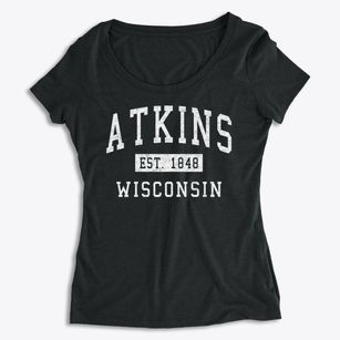 Atkins Wisconsin Classic Established Women's Premium Scoop Neck