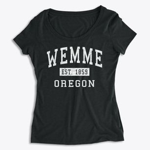 Wemme Oregon Classic Established Women's Premium Scoop Neck